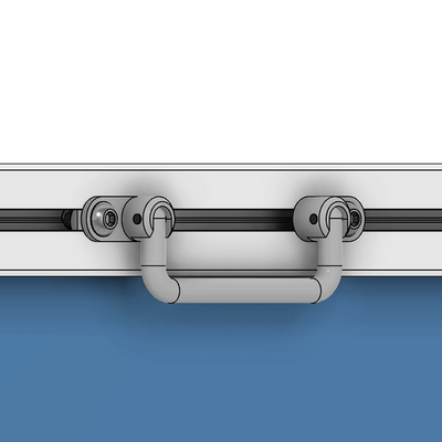 50-250-0 MODULAR SOLUTIONS STEEL FOLDING HANDLE 100, NO MOUNTING HARDWARE INCLUDED